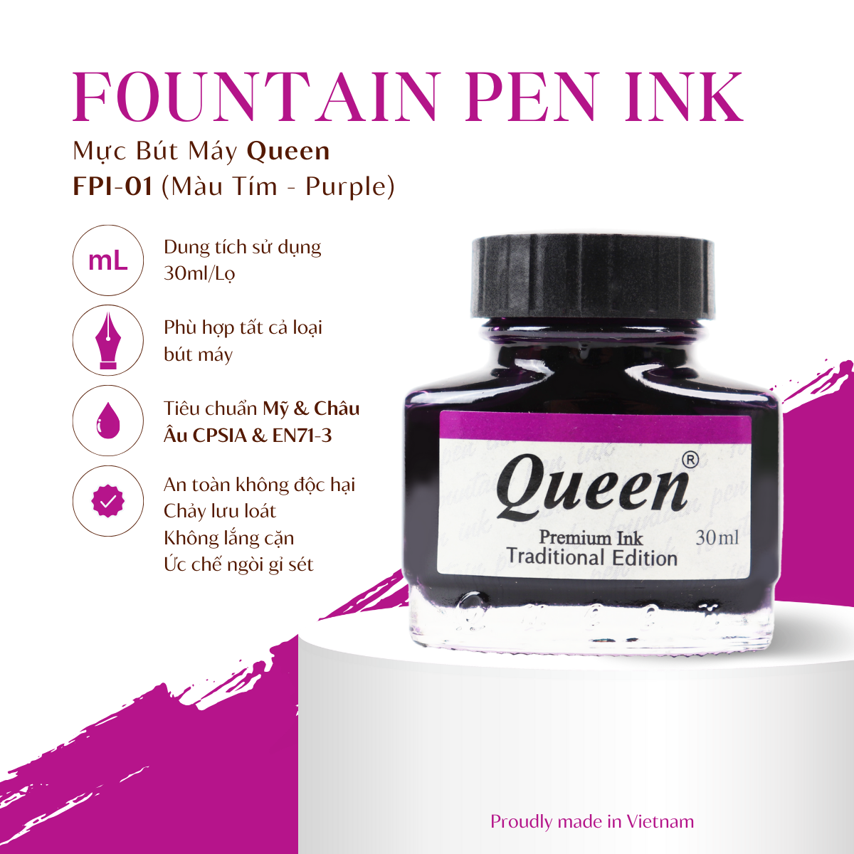 Mực viết máy Queen (30ml) - FPI-01
